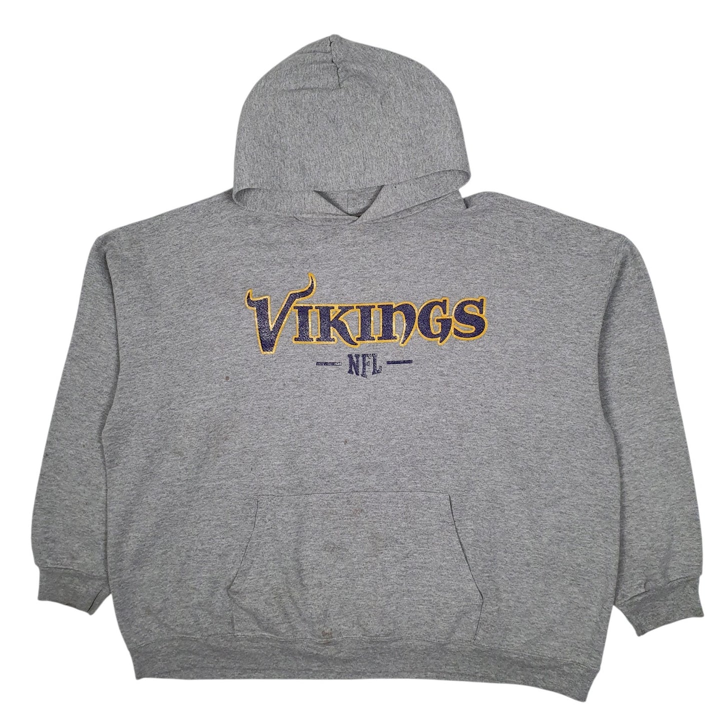Mens Grey NFL Minnesota Vikings Hoodie Jumper