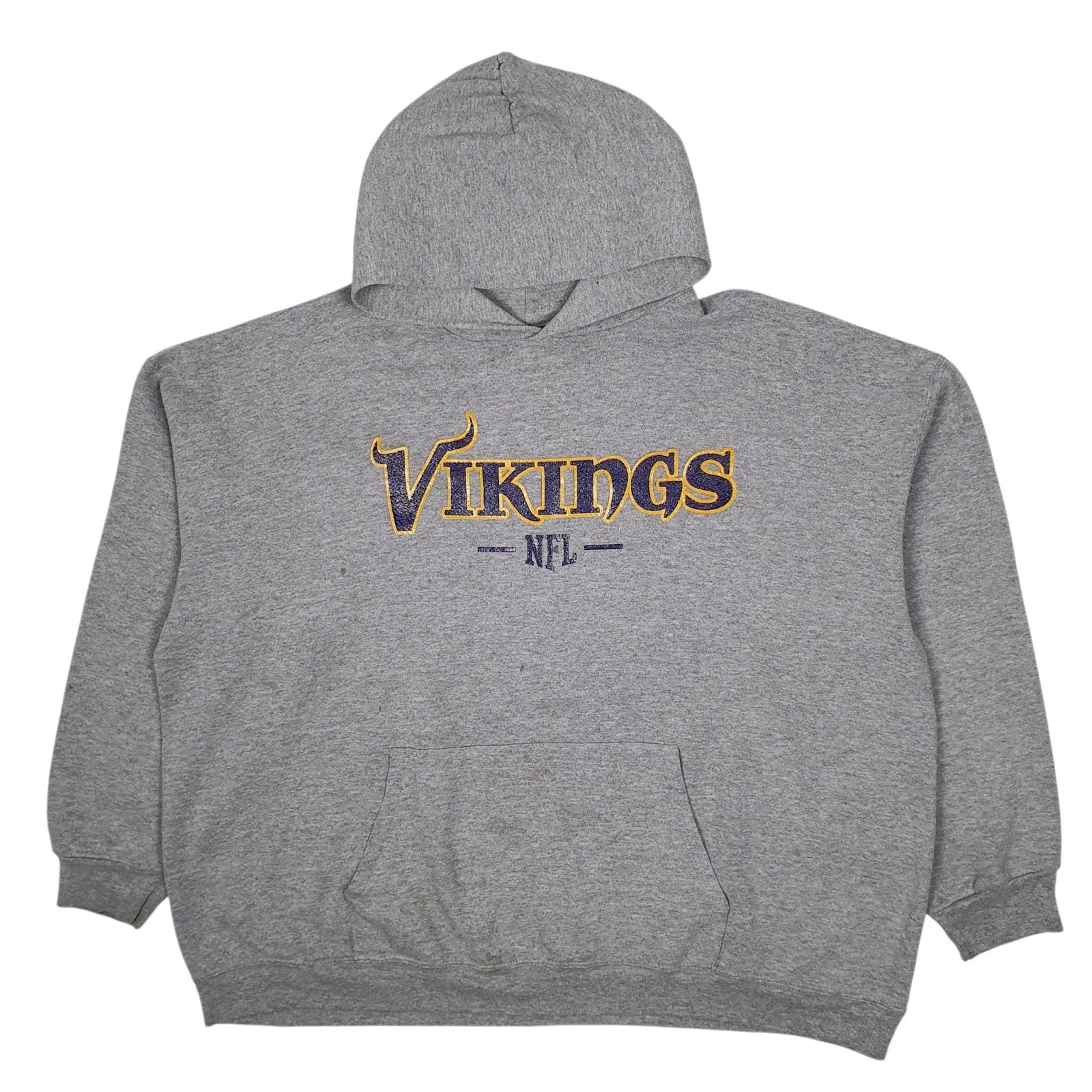 Mens Grey NFL Minnesota Vikings Hoodie Jumper