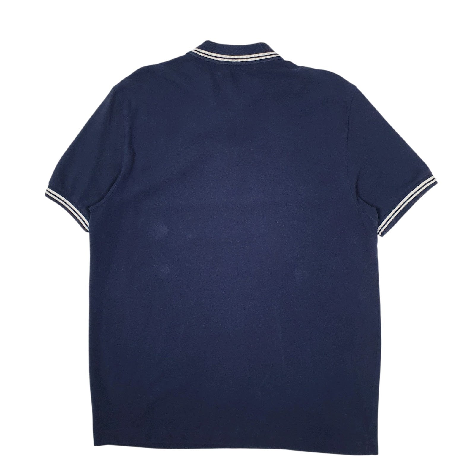 Mens Navy Kappa  Hoodie Polo Shirt
