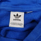 Mens Blue Adidas Spellout Hoodie Jumper