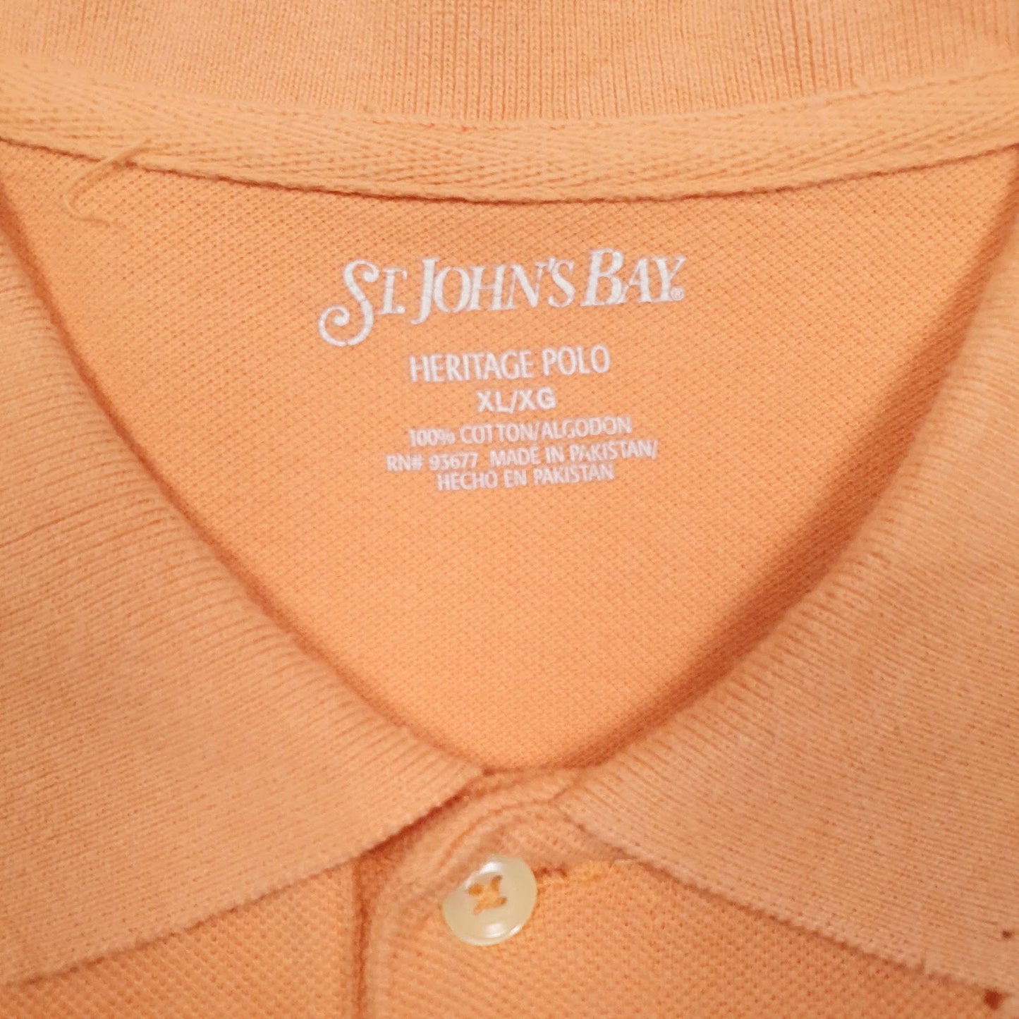 Mens Orange St Johns Bay   Polo Shirt