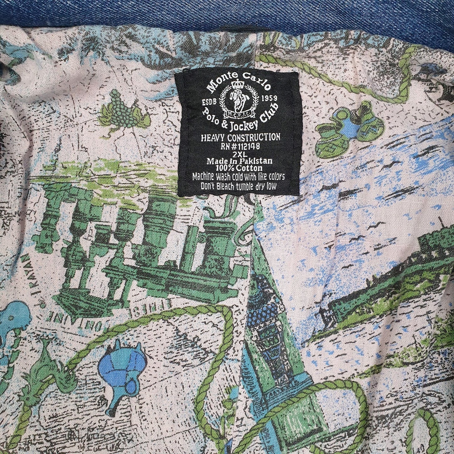 Mens Blue Monte Carlo Polo & Jockey Club   Coat