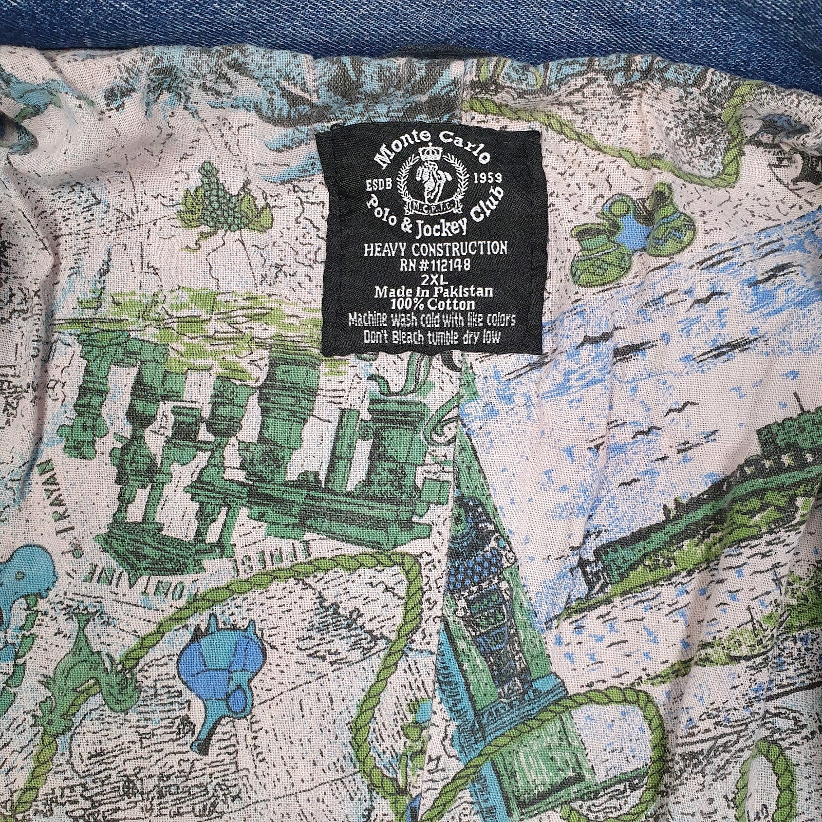 Mens Blue Monte Carlo Polo & Jockey Club   Coat