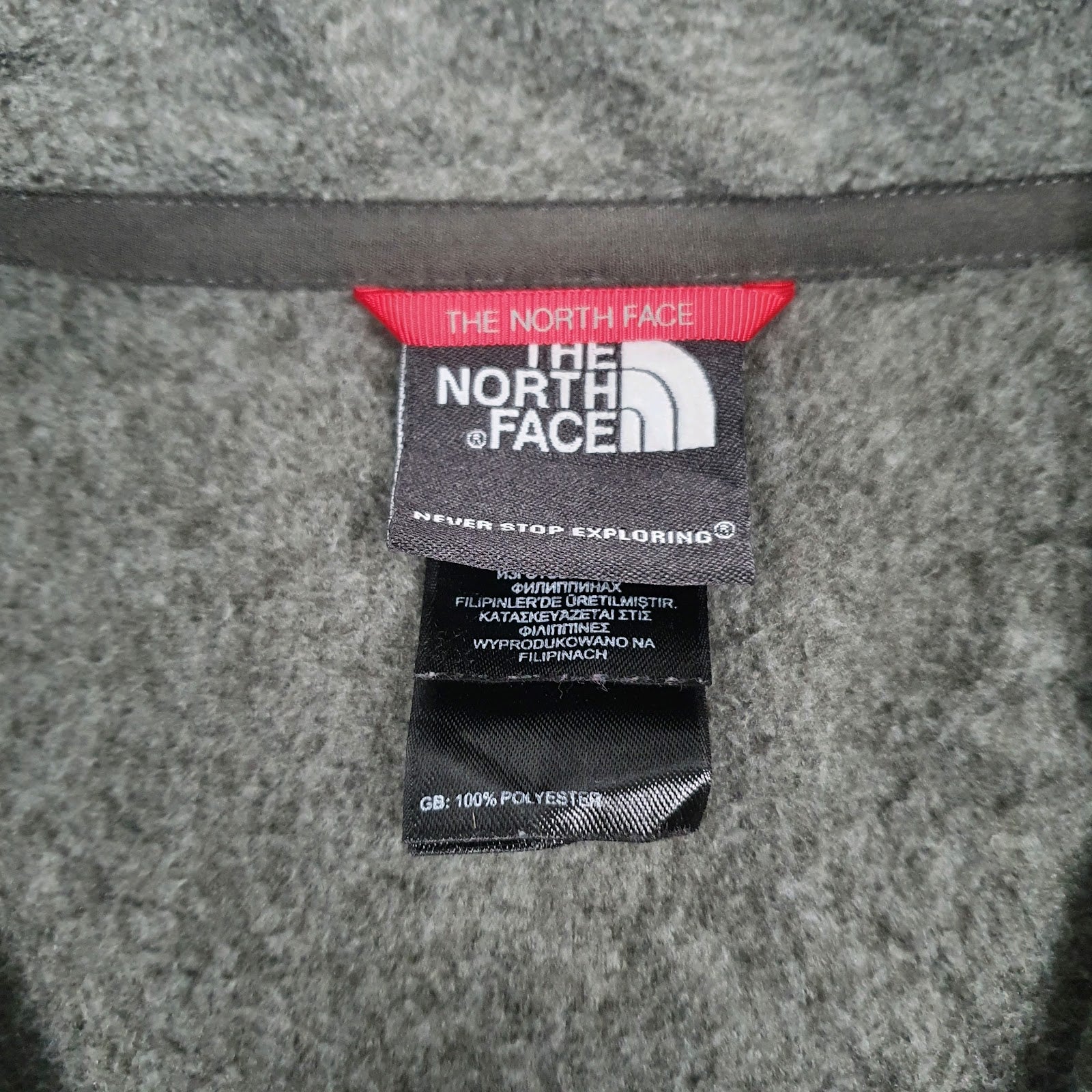 Mens Grey The North Face  Quarter Zip Jumper