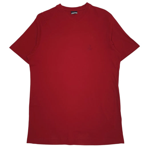 Mens Red Trussardi  Short Sleeve T Shirt