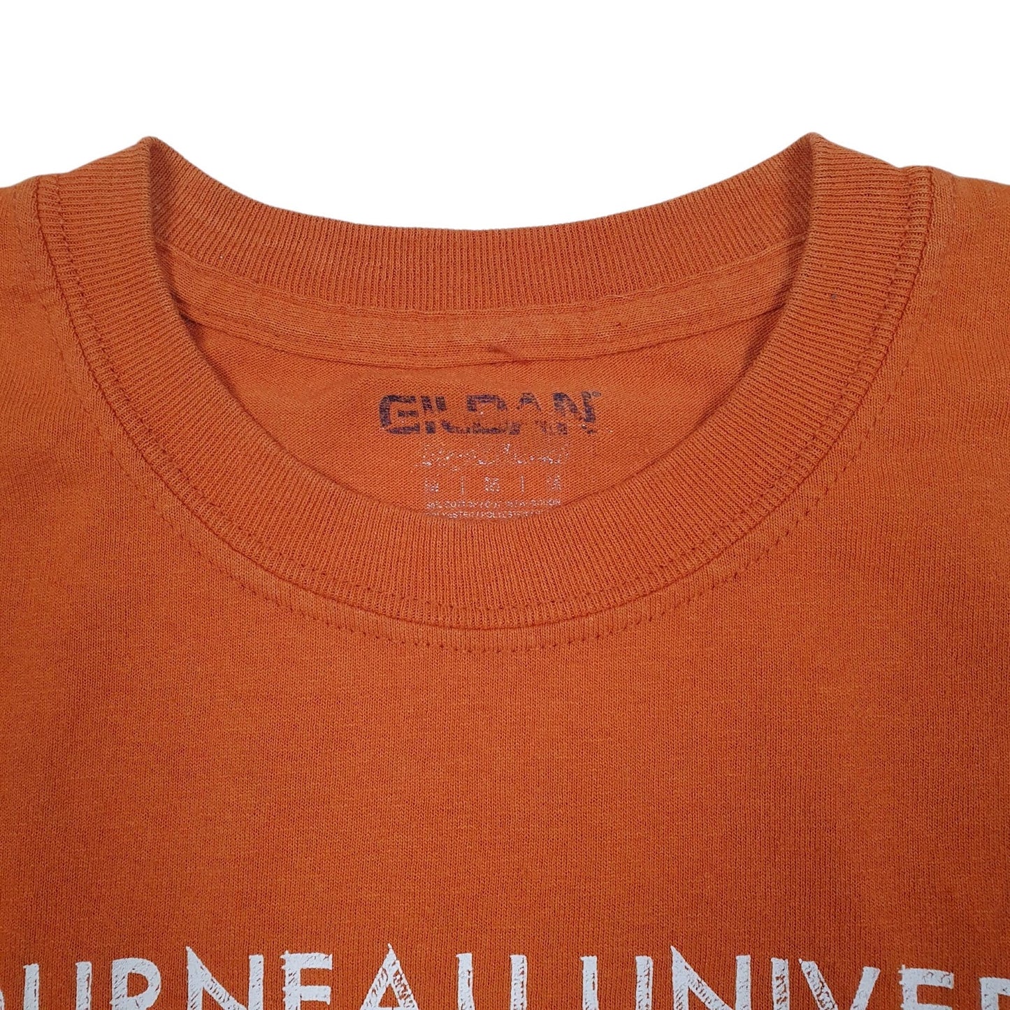 Mens Orange Gildan Engineering  T Shirt