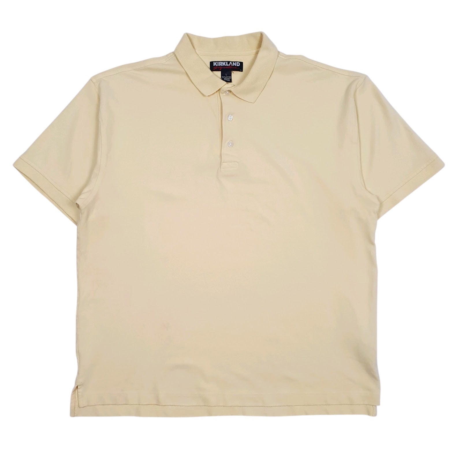 Mens Yellow Kirkland  Short Sleeve Polo Shirt