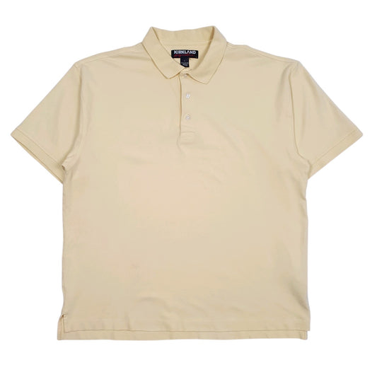 Mens Yellow Kirkland  Short Sleeve Polo Shirt