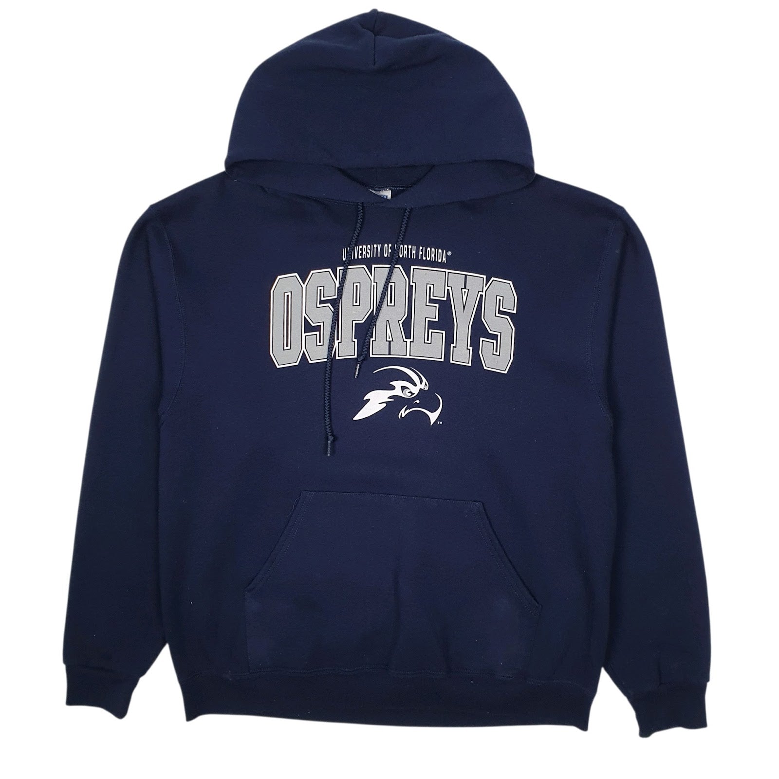 Mens Navy Jerzees North Florida Ospreys Hoodie Jumper