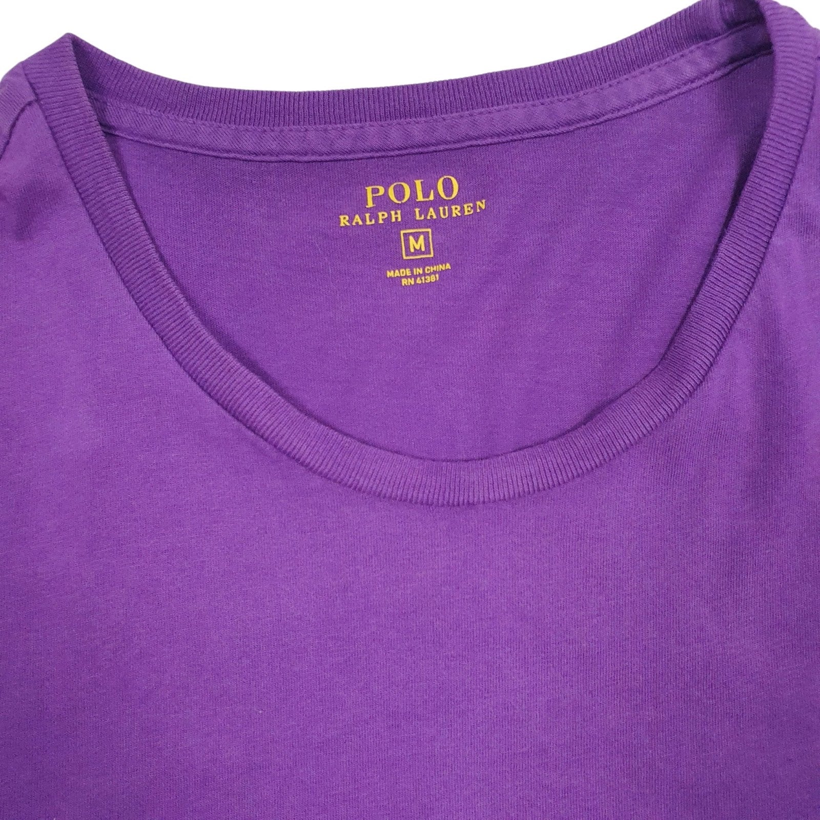 Mens Purple Polo Ralph Lauren   T Shirt