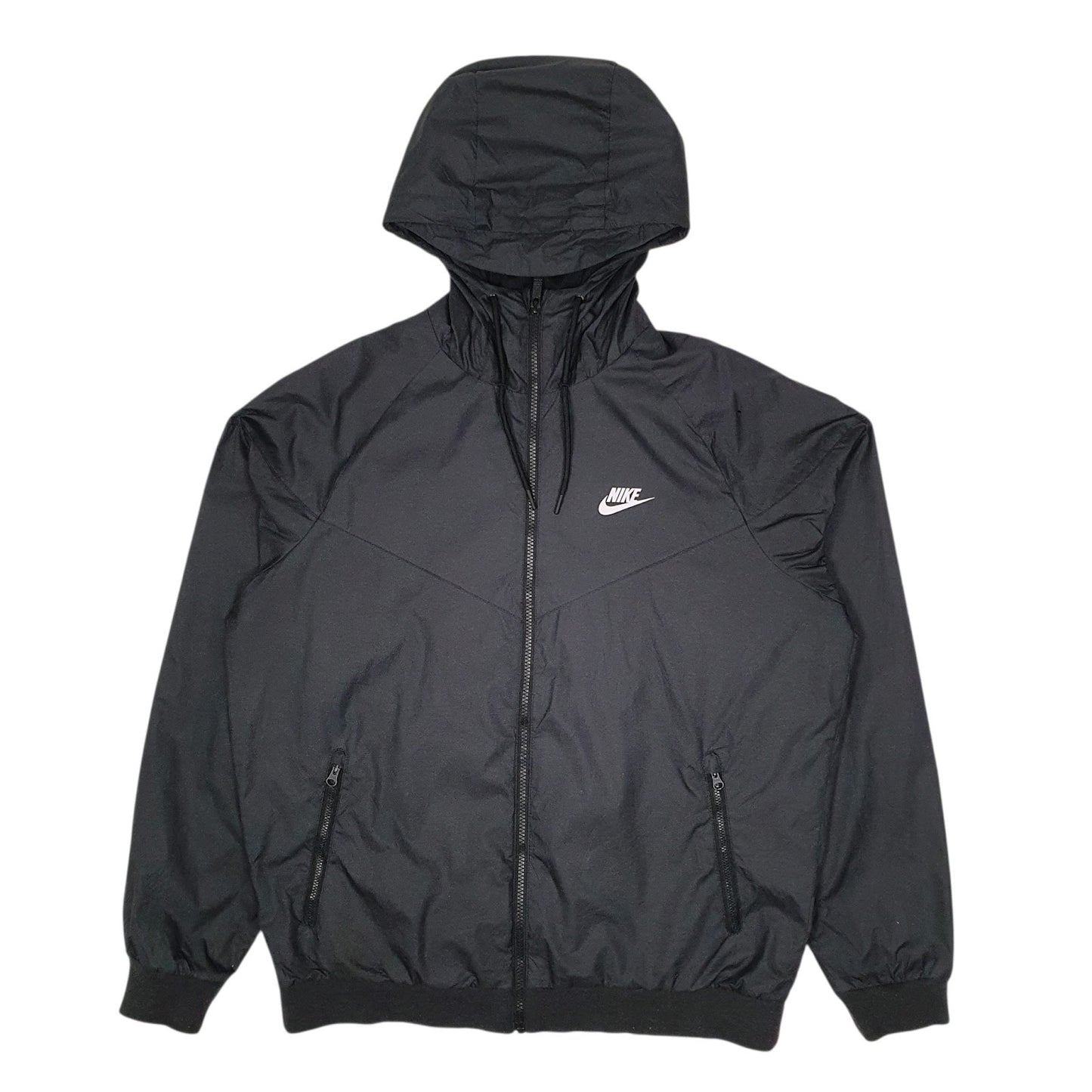 Mens Black Nike Windrunner Quarter Zip Coat