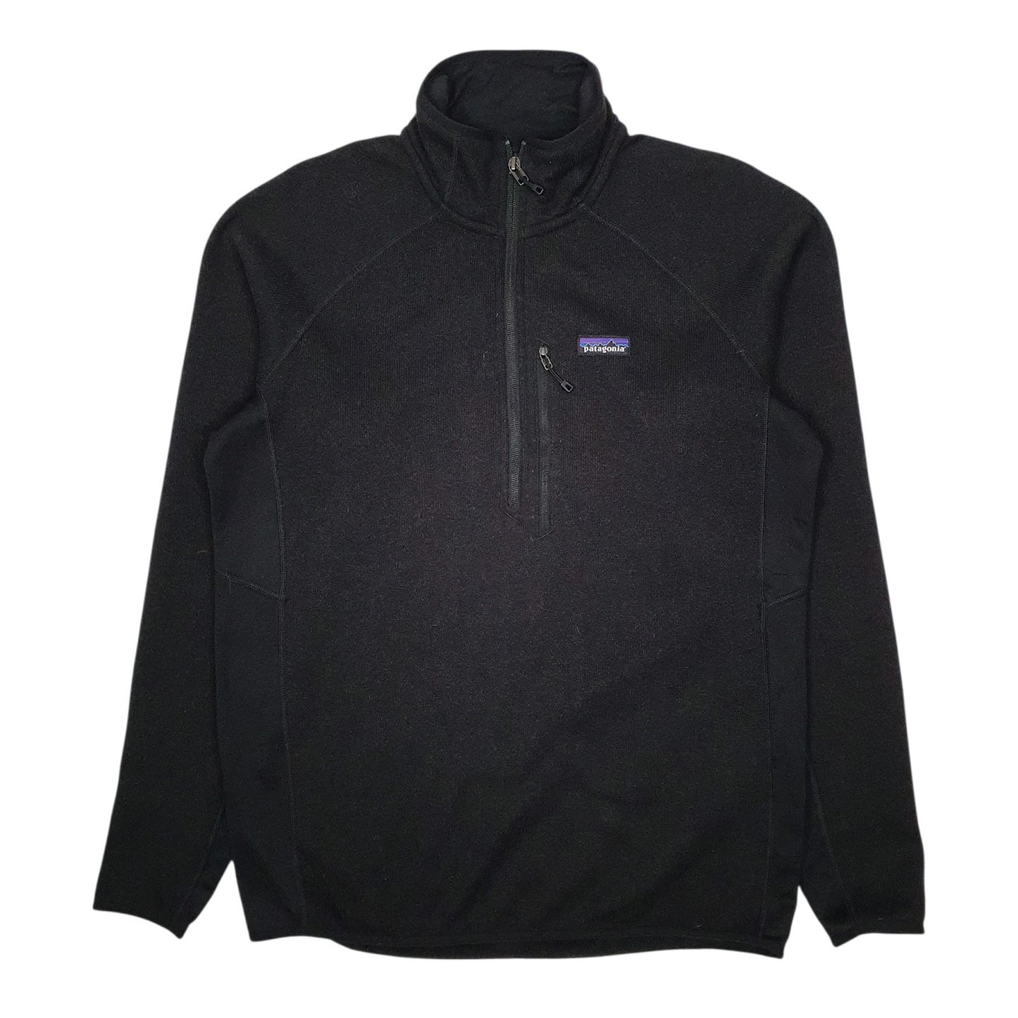 Mens Black Patagonia Better Sweater Performance Quarter Zip Jumper