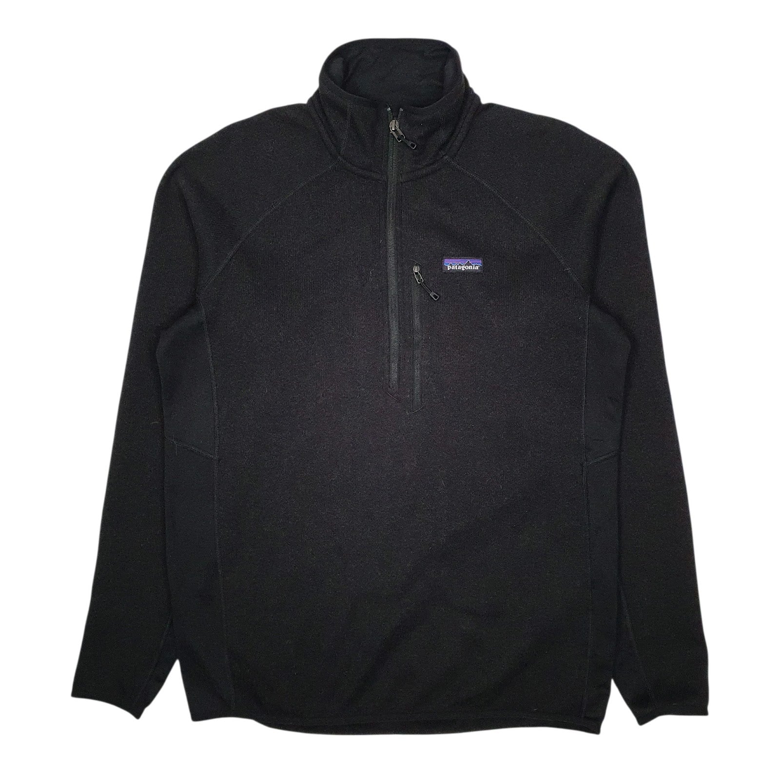 Mens Black Patagonia Better Sweater Performance Quarter Zip Jumper