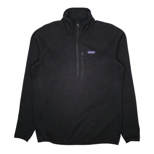Mens Black Patagonia Better Sweater Performance Quarter Zip Jumper