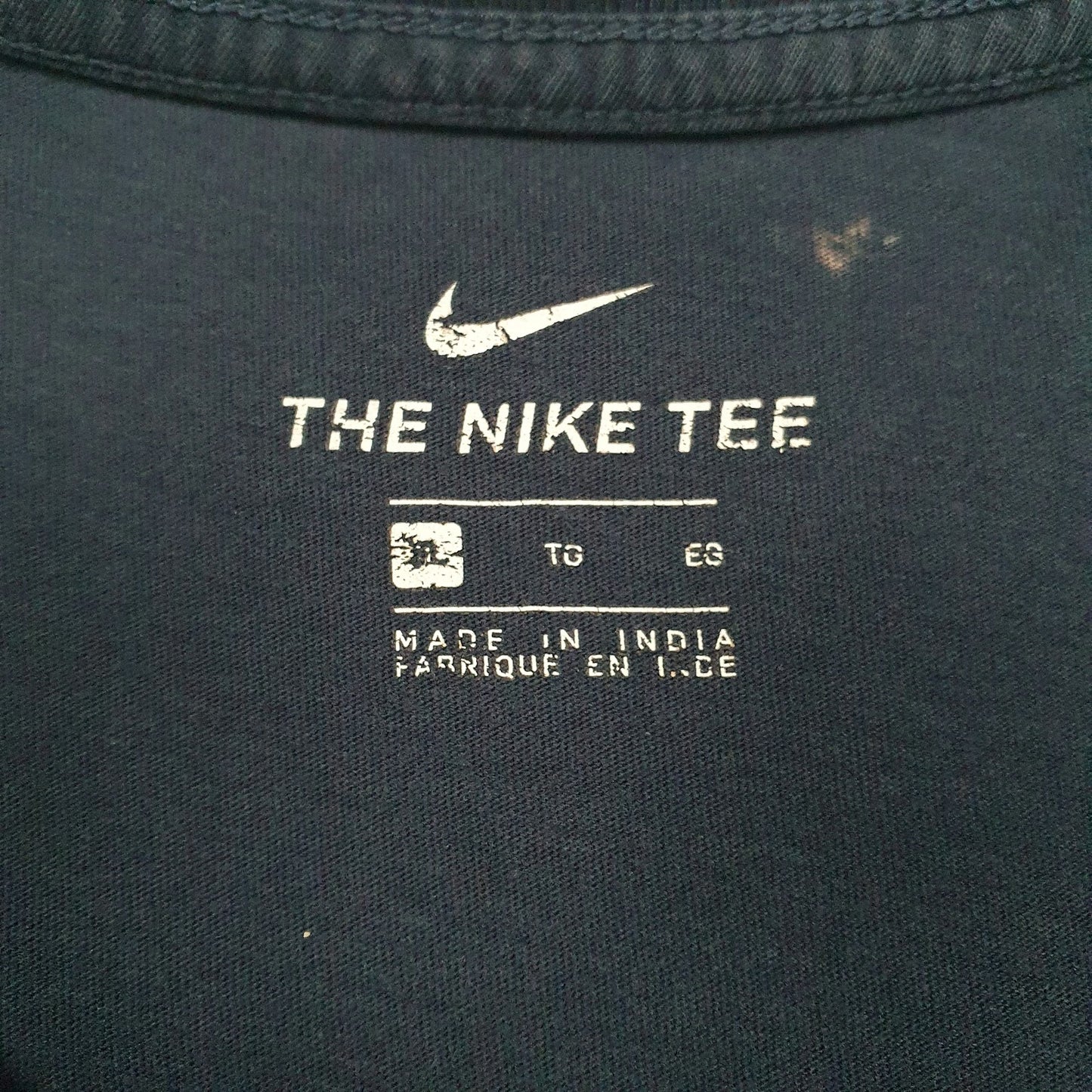 Mens Navy Nike Spellout  T Shirt