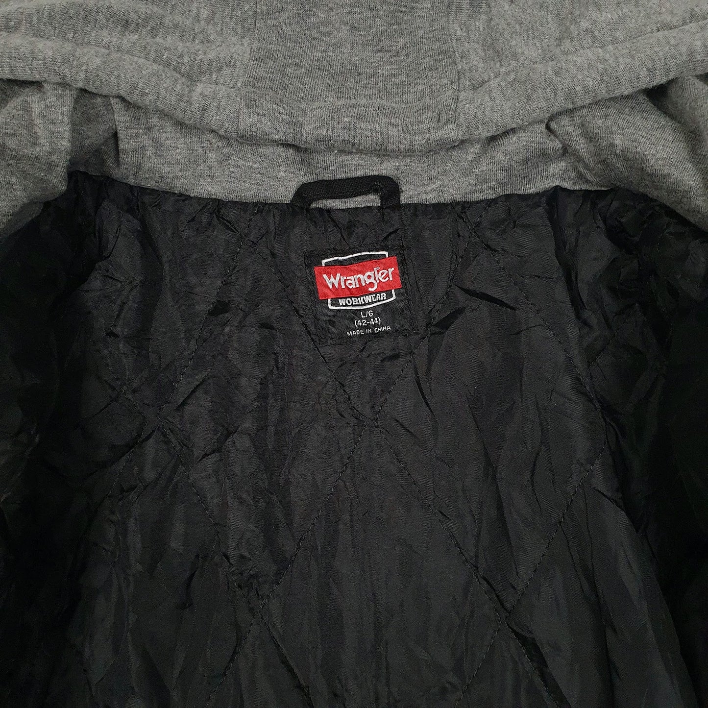 Mens Black Wrangler Hoodie Chore  Coat