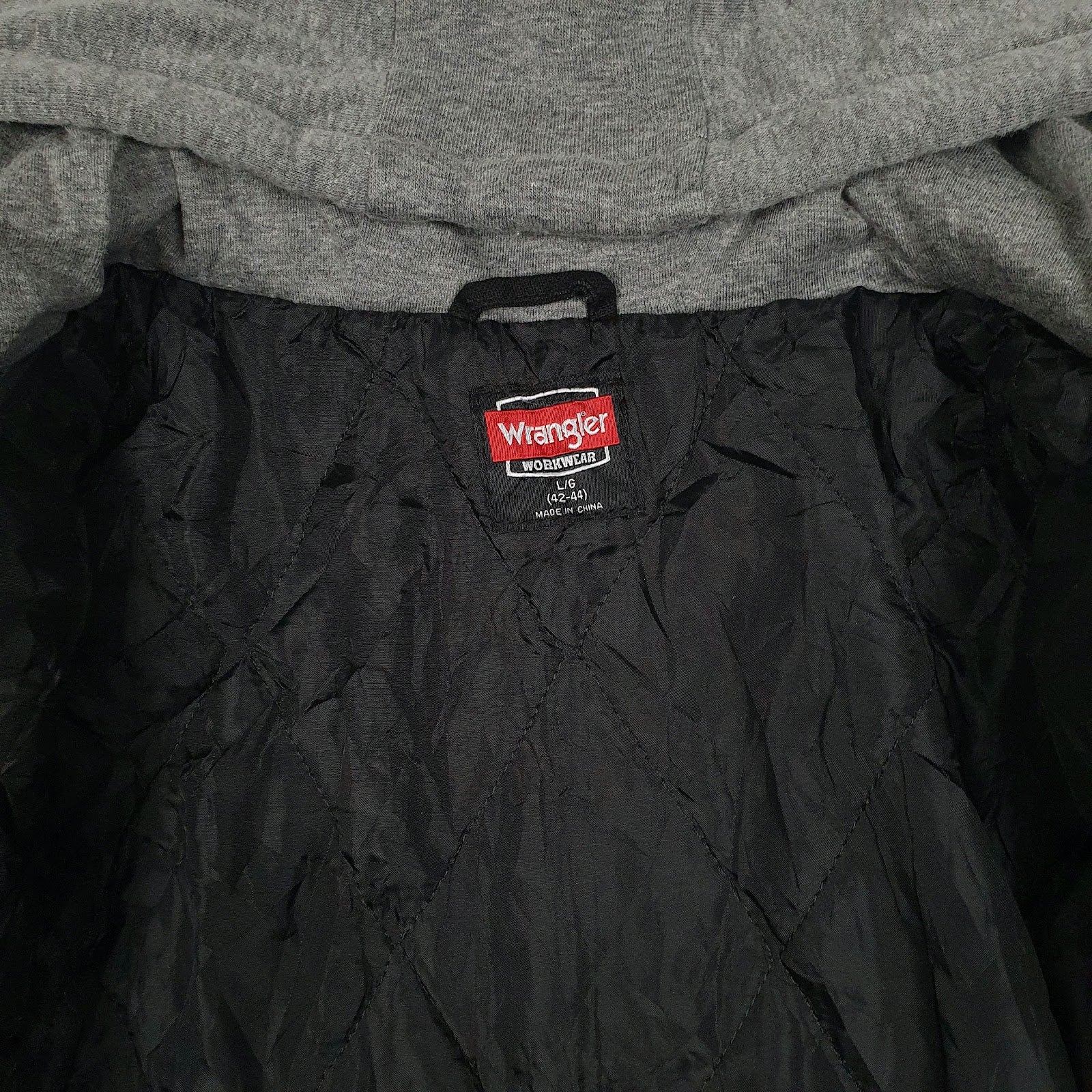 Mens Black Wrangler Hoodie Chore  Coat