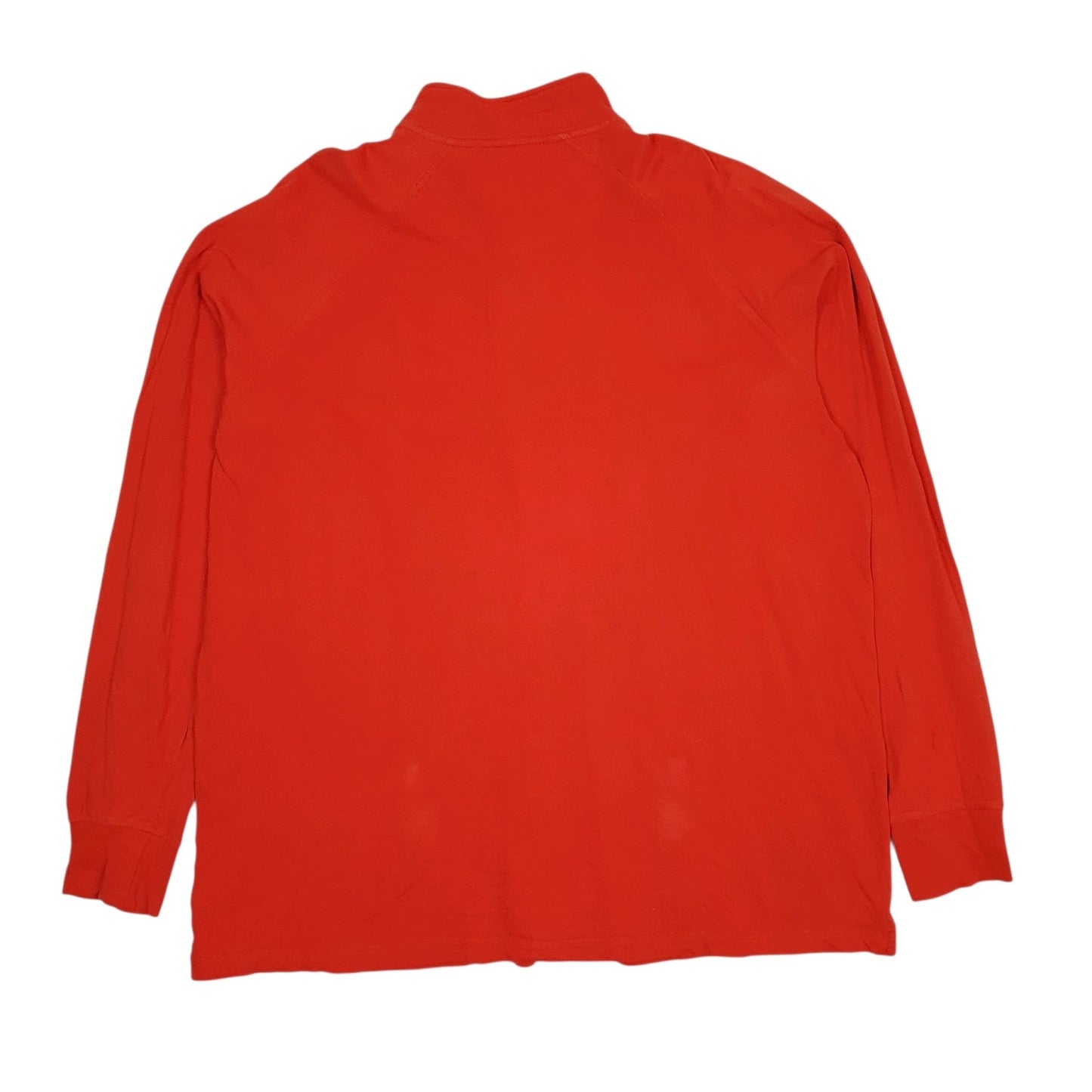 Mens Orange Chaps  Quarter Zip Jumper
