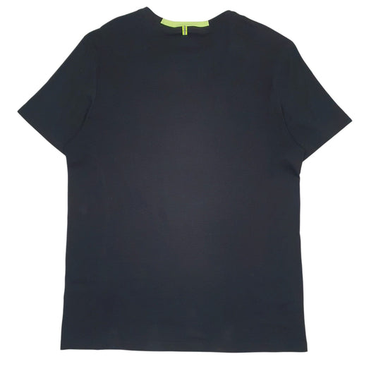 Mens Black Lotto Spellout  T Shirt