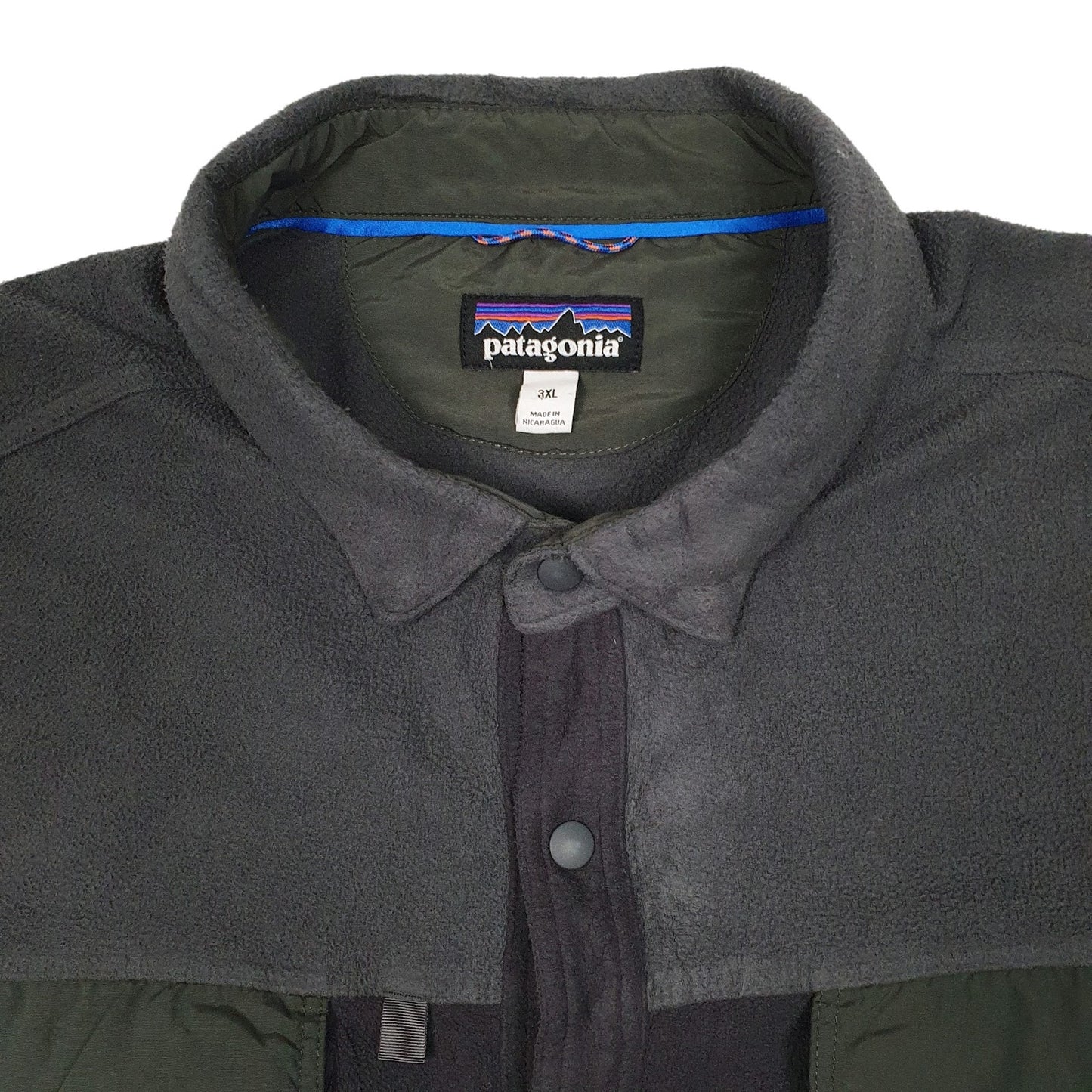 Mens Grey Patagonia Early Rise Snap Fishing Fleece Jumper Quarter Zip Coat
