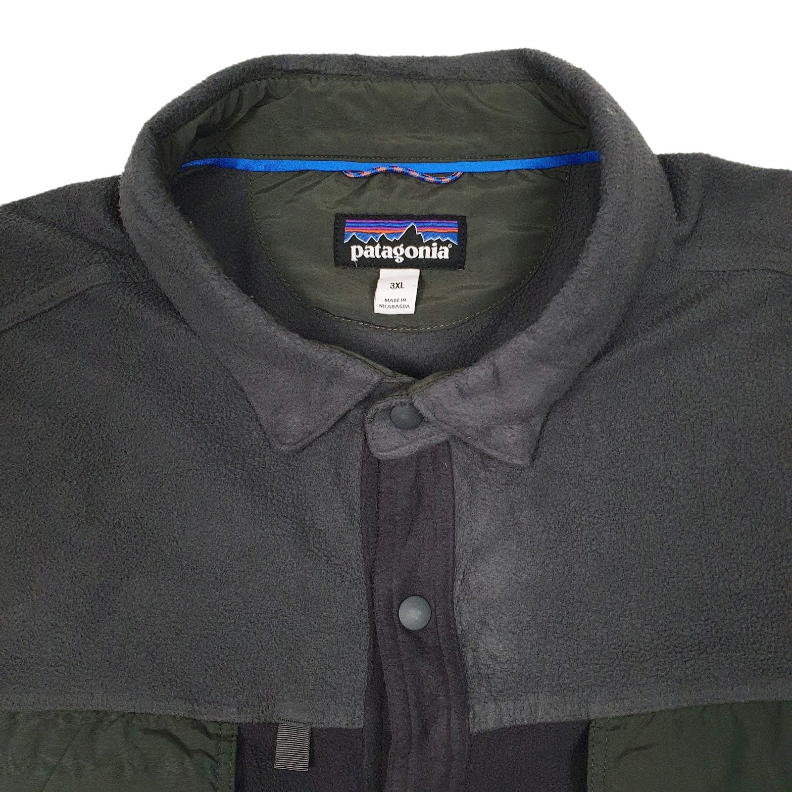 Mens Grey Patagonia Early Rise Snap Fishing Fleece Jumper Quarter Zip Coat