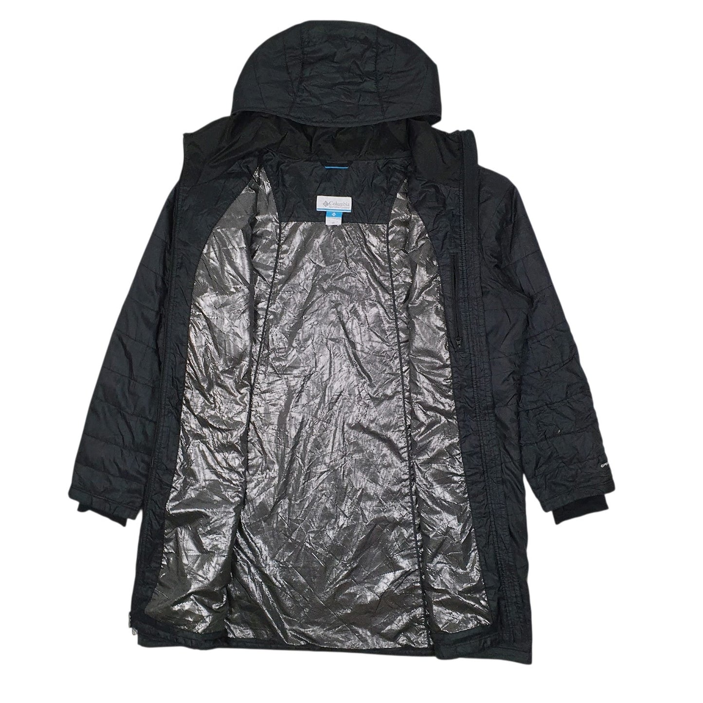 Womens Black Columbia Sportswear Company Trench Longline Omni-Heat  Coat