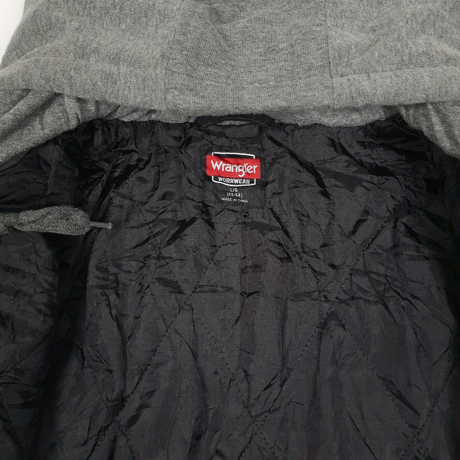 Mens Black Wrangler Chore Hoodie  Coat