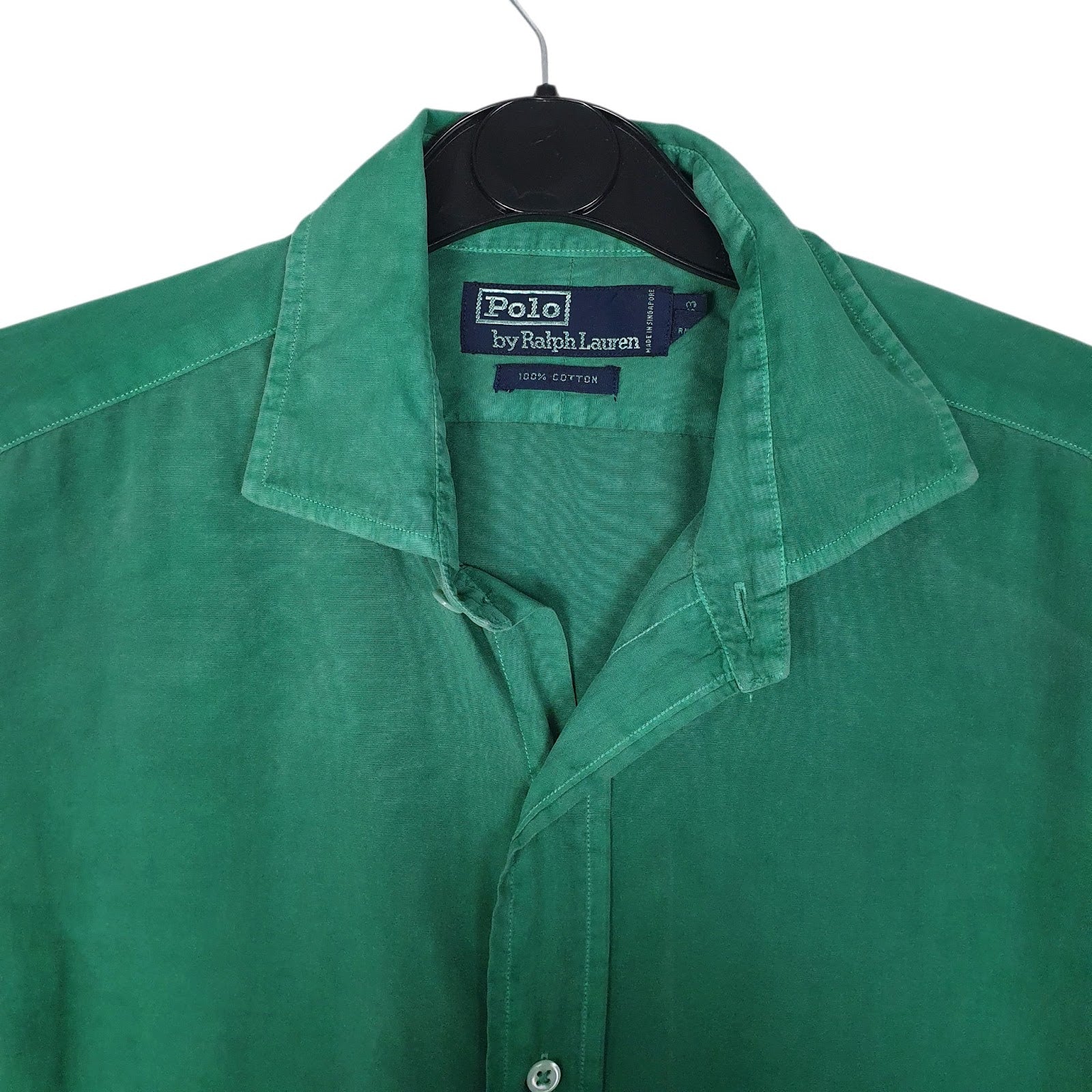Mens Green Polo Ralph Lauren Vintage 90s  Shirt