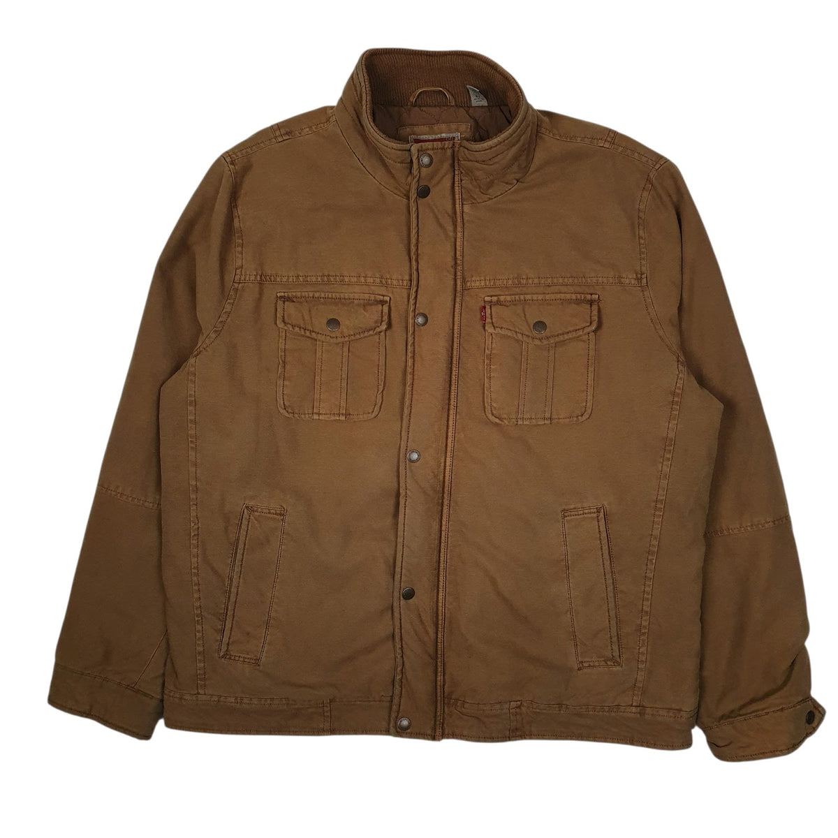 Mens Brown Levis Workwear Military  Coat