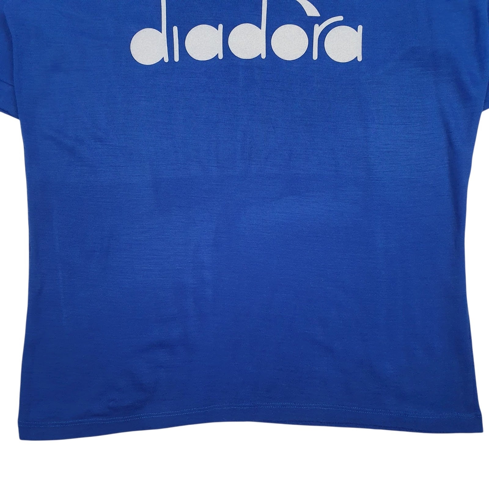 Mens Blue Diadora Vintage 90s Spellout  T Shirt
