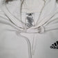 Mens White Adidas  Hoodie Jumper