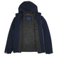 Mens Navy Tommy Hilfiger Fleece Lined Softshell Windbreaker Hoodie Coat