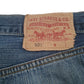 Mens Blue Levis Distressed  Jeans
