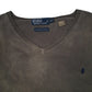 Mens Grey Polo Ralph Lauren  V Neck Jumper