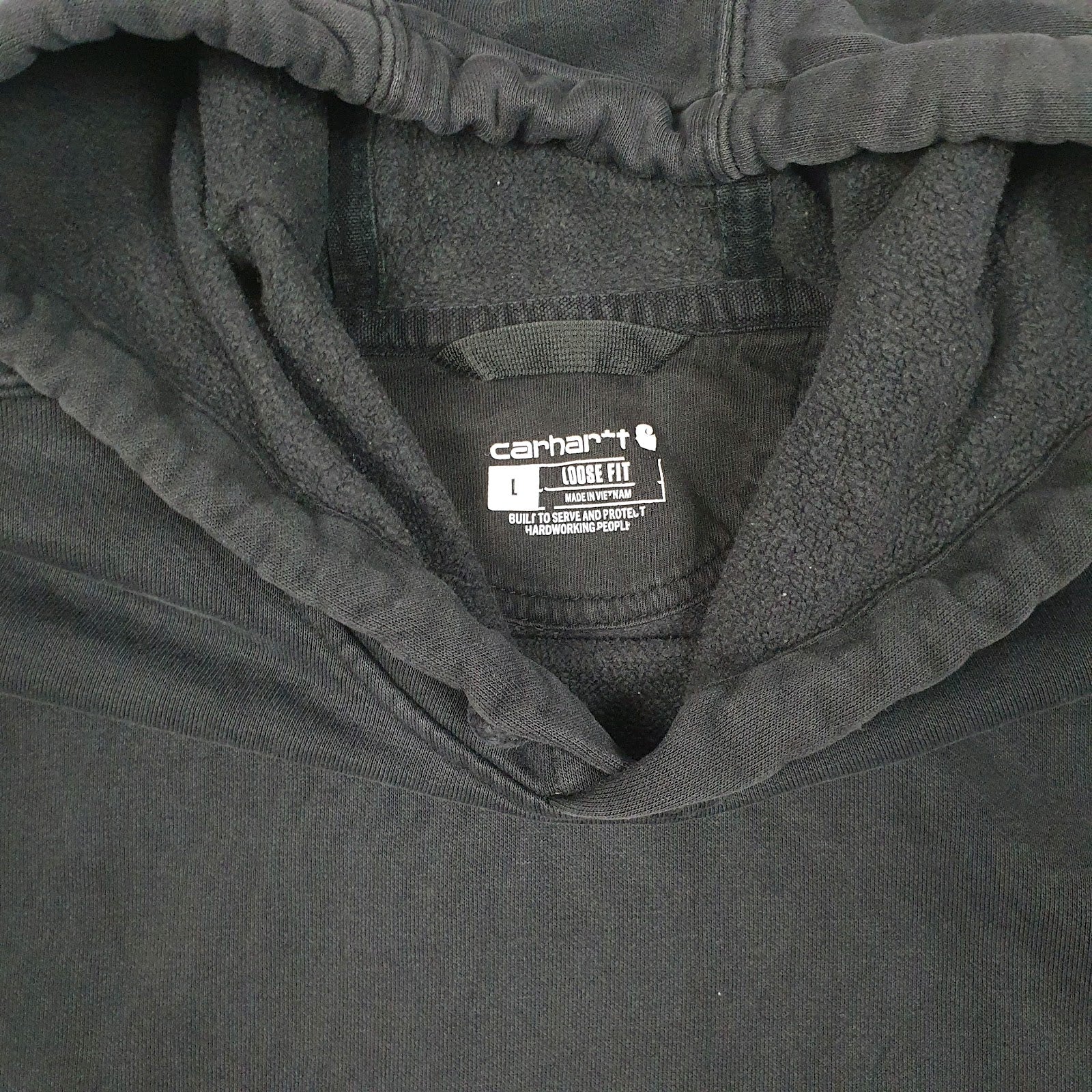Mens Black Carhartt  Hoodie Jumper