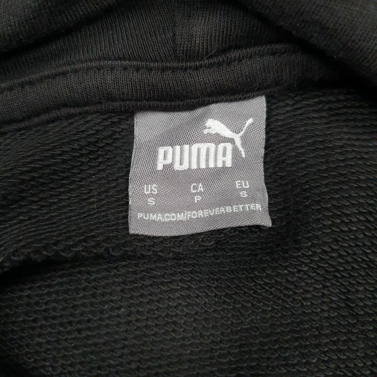 Womens Black Puma  Hoodie Jumper