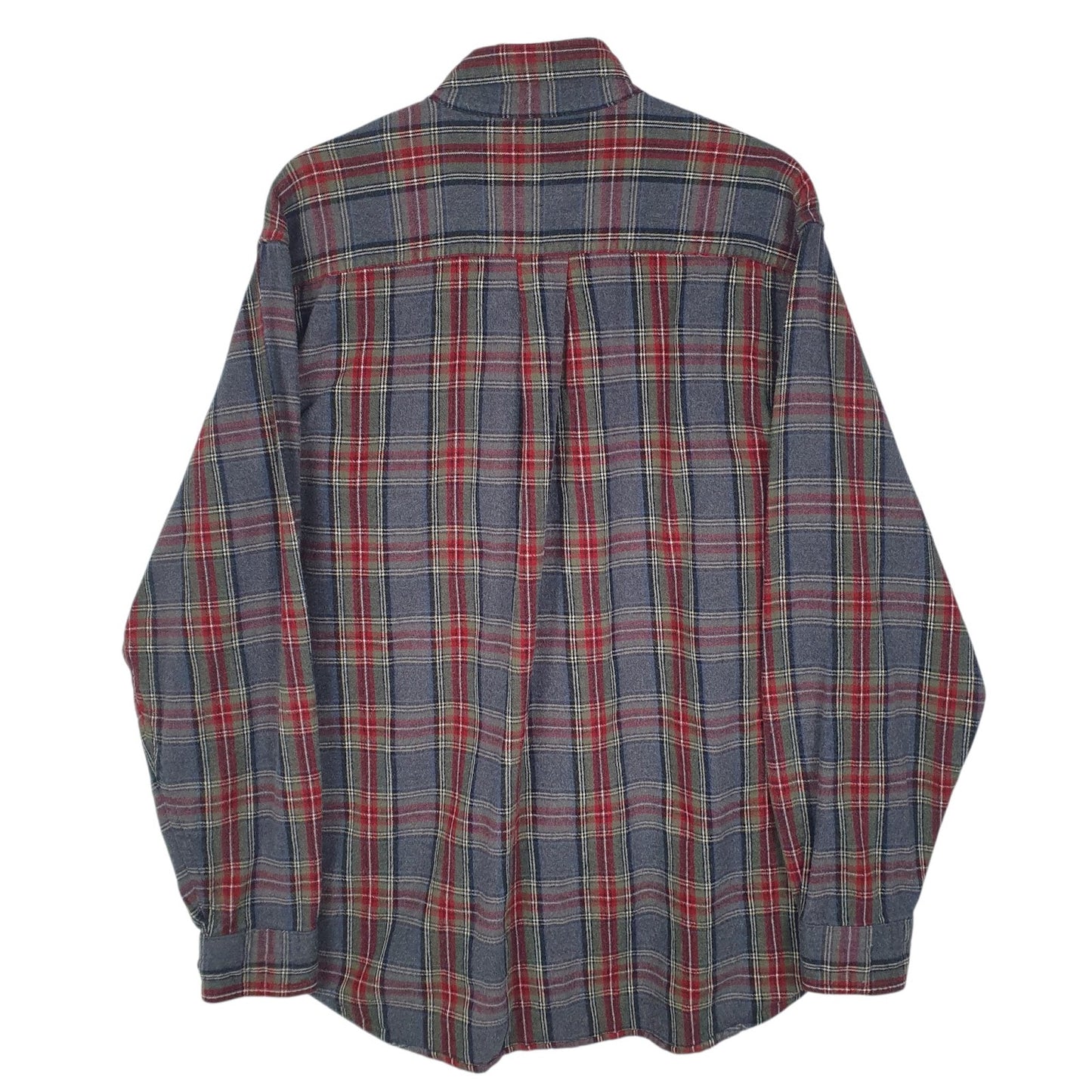 Mens Grey L.L.Bean Flannel  Shirt