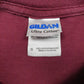 Mens Burgundy Gildan   T Shirt
