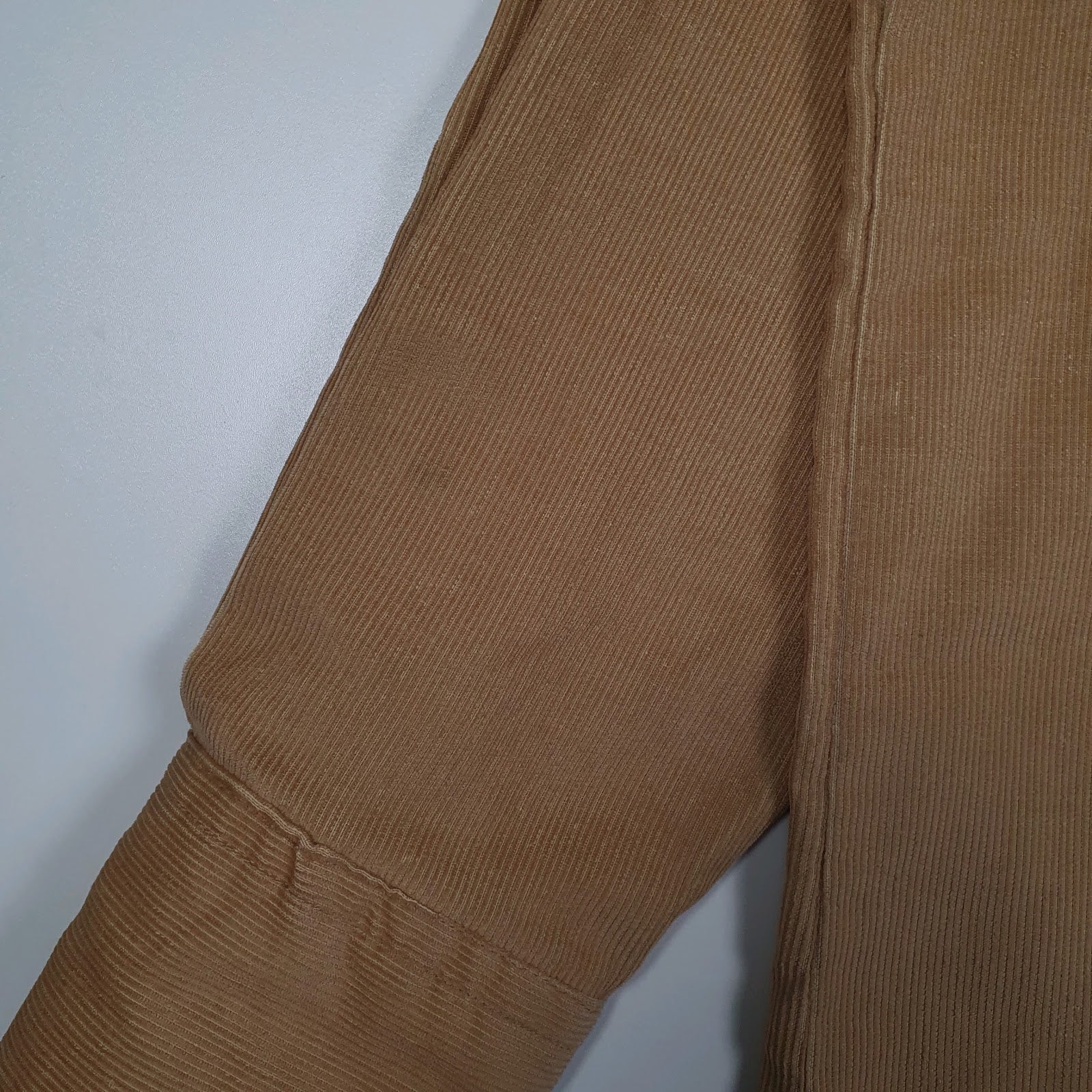 Mens Beige Lee Vintage 80s Cordoroy Western Pearl Snap  Shirt
