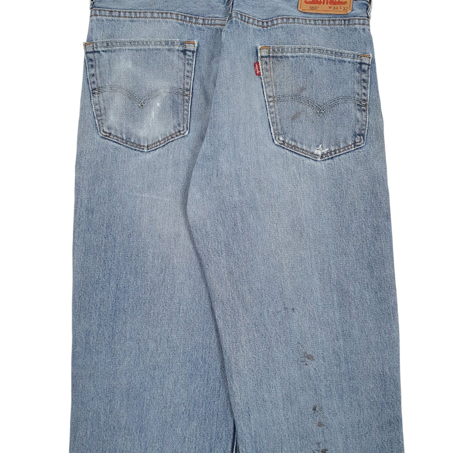 Mens Blue Levis Distressed  Jeans