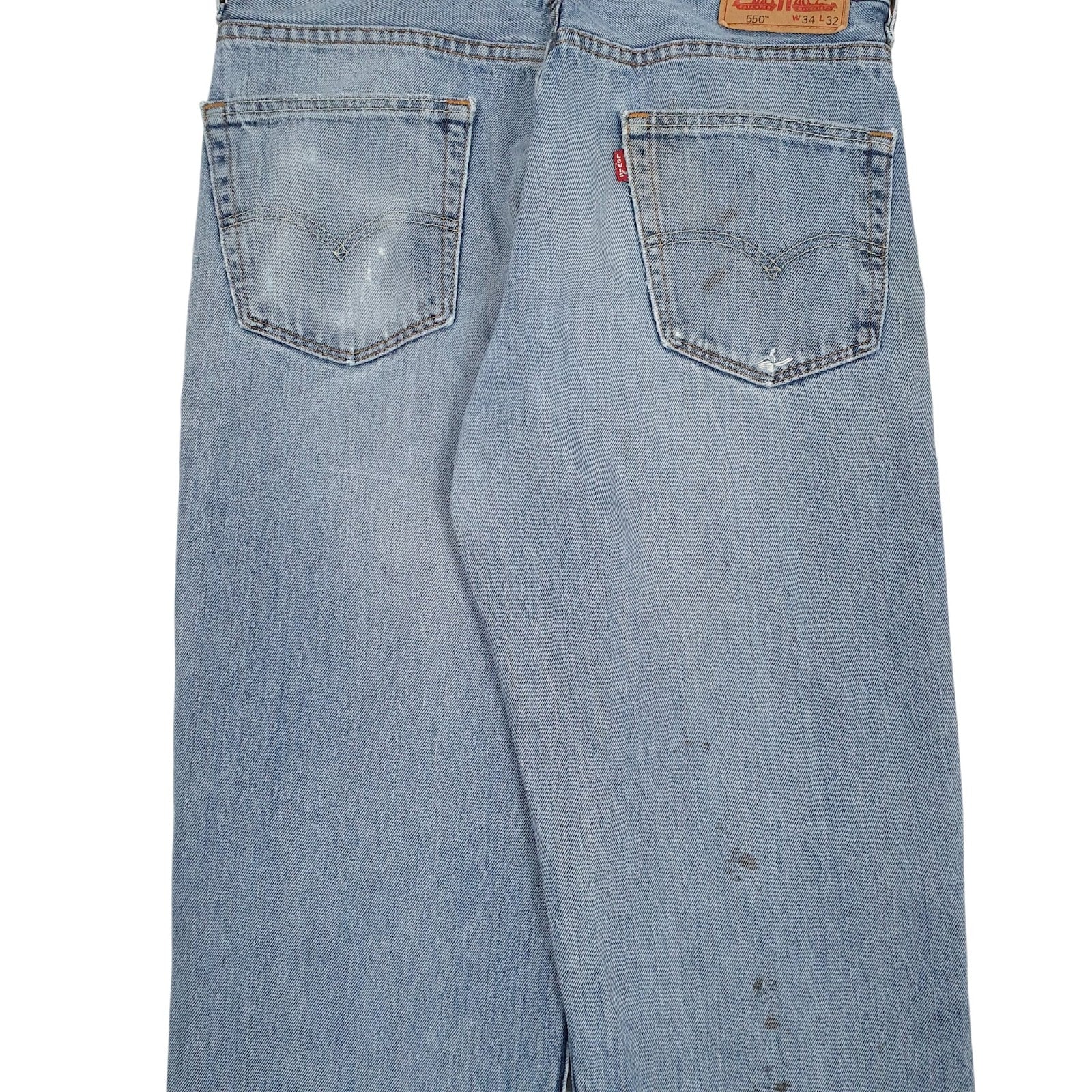 Mens Blue Levis Distressed  Jeans