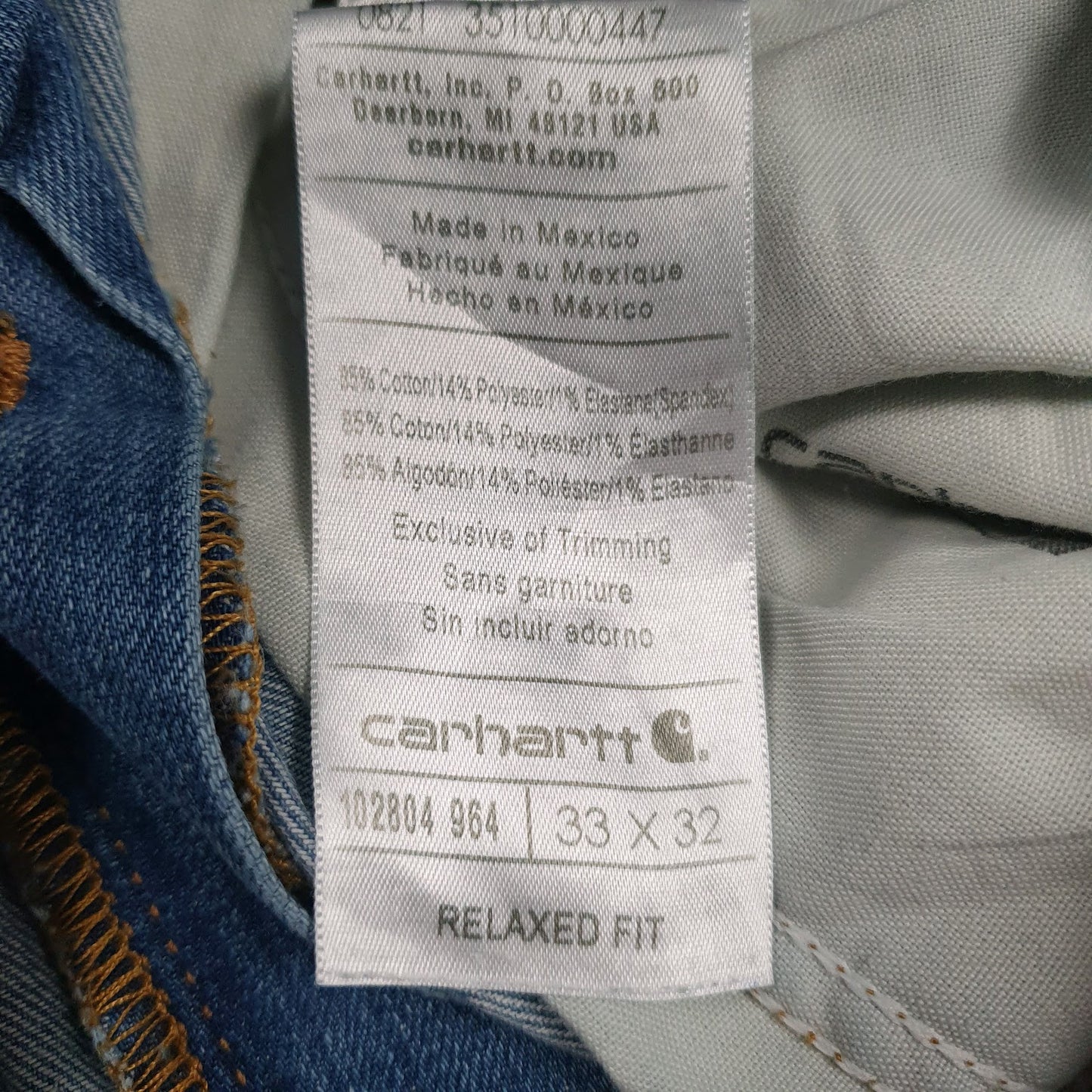 Mens Blue Carhartt   Jeans