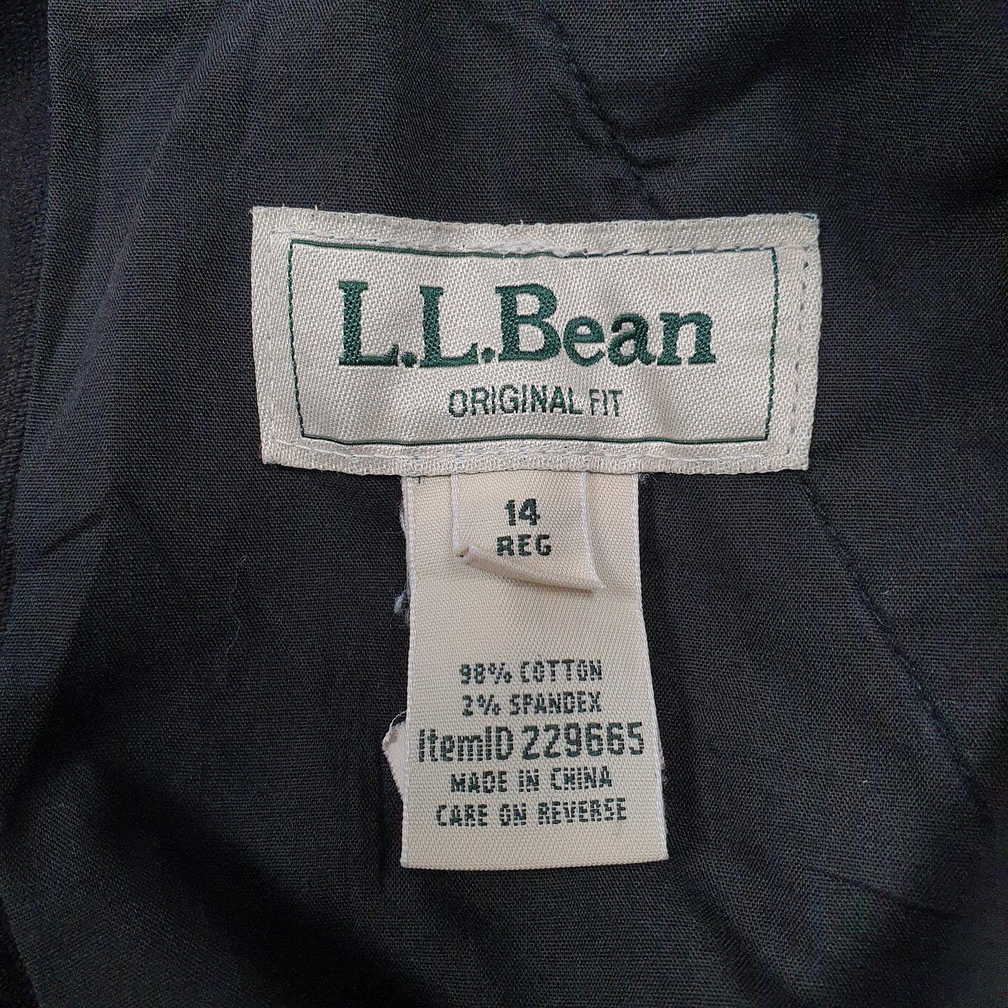 Womens Black L.L. Bean   Trousers