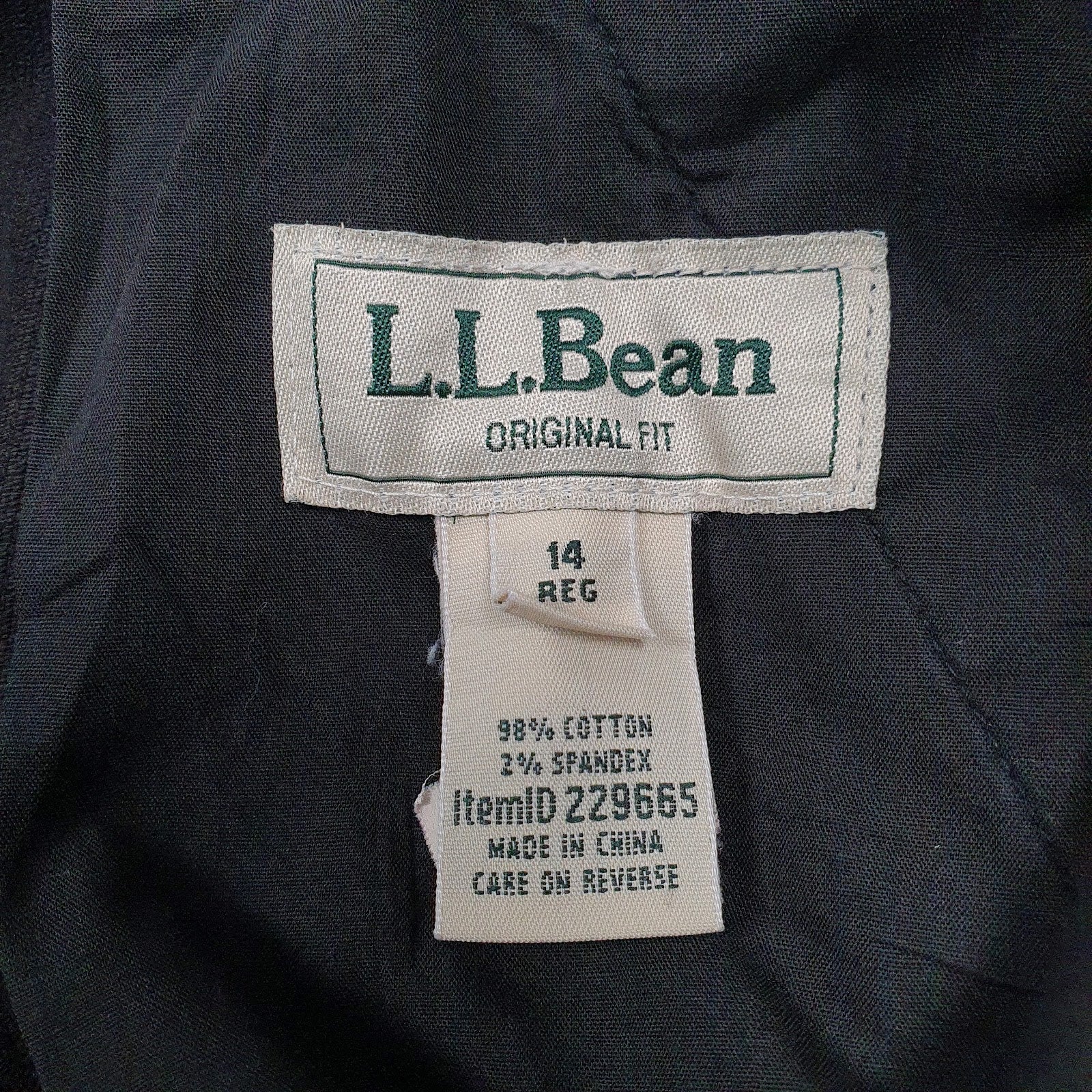 Womens Black L.L. Bean   Trousers
