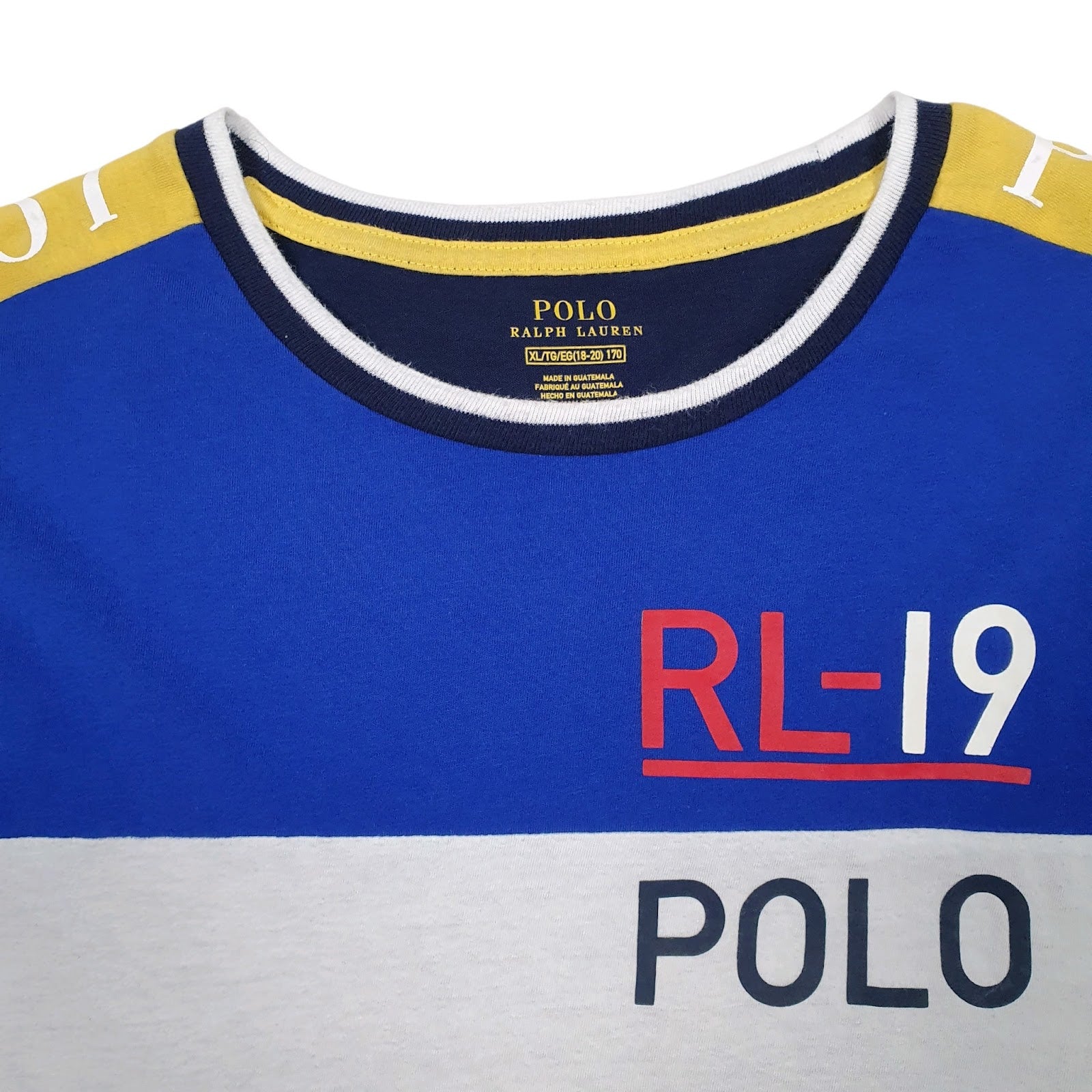 Mens White Polo Ralph Lauren   T Shirt