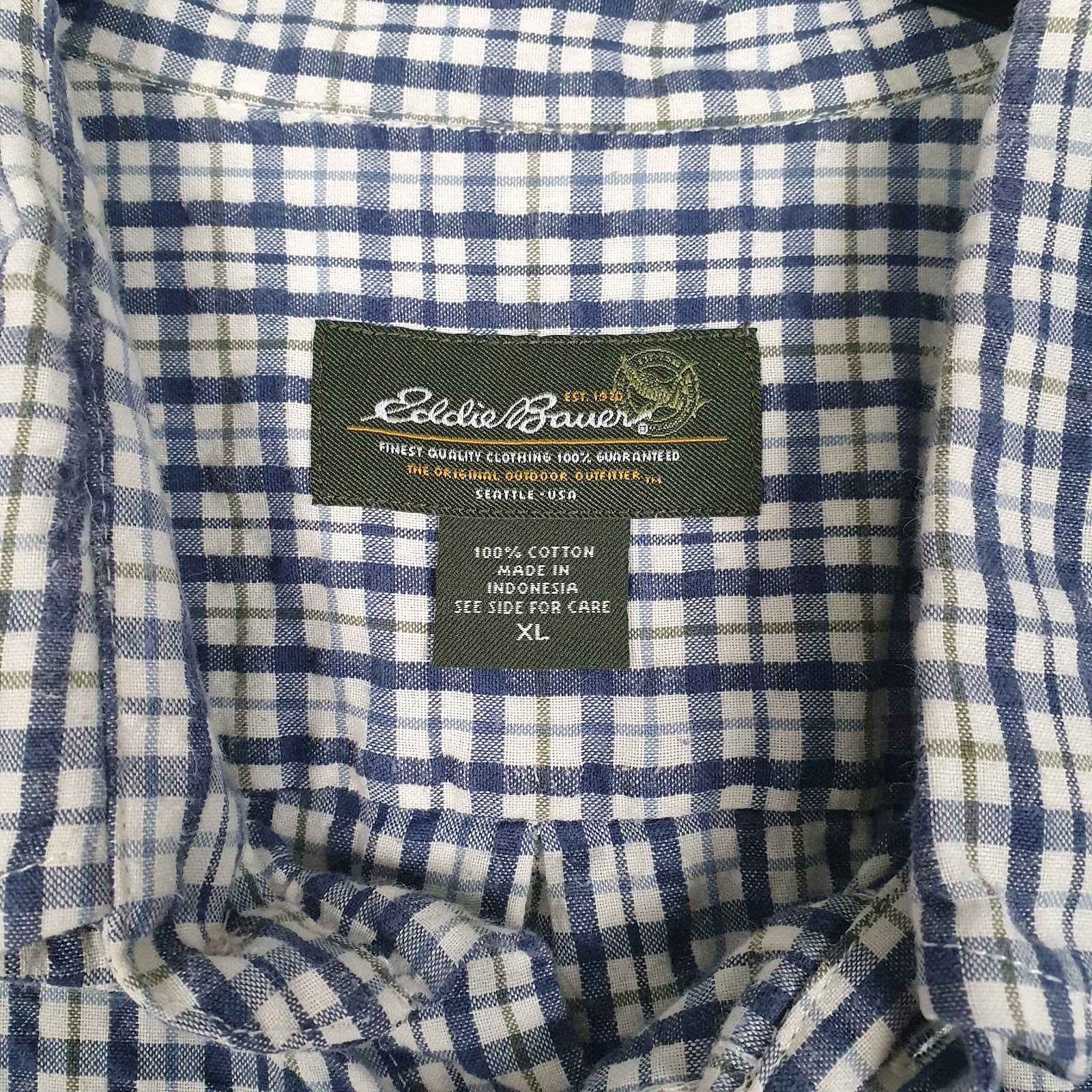 Mens Blue Eddie Bauer   Shirt