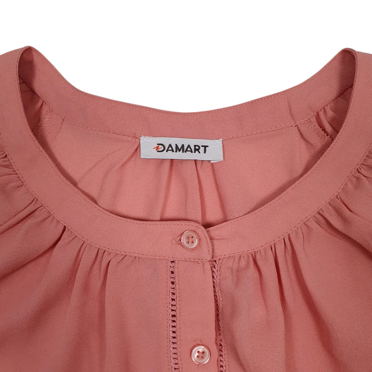Womens Pink Damart Blouse  Shirt