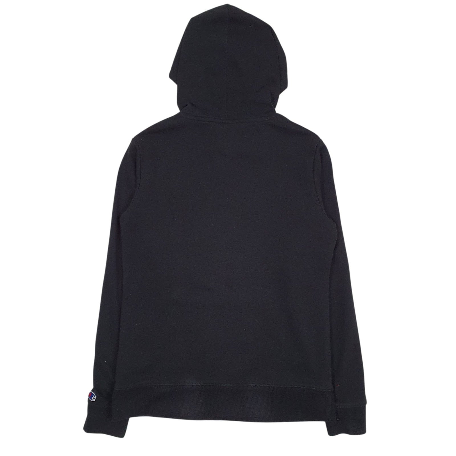 Mens Black Champion Spellout Hoodie Jumper