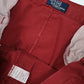 Mens Red Polo Ralph Lauren Vintage 90s Made In USA Pleated  Trousers