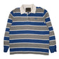 Mens Grey Denver Hayes Rugby Long Sleeve Polo Shirt